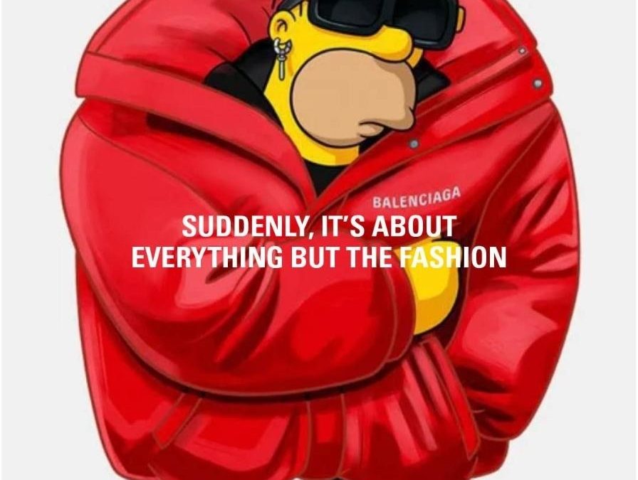 Suddenly It’s About Everything But The Fashion